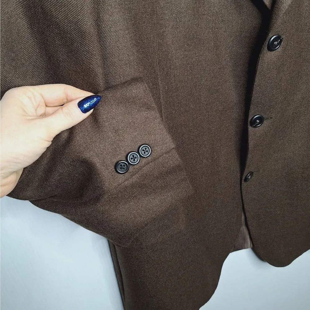 Arnold Brant Men's Blazer Suit Jacket 44R Colombo 100% Pure Cashmere 3 Button